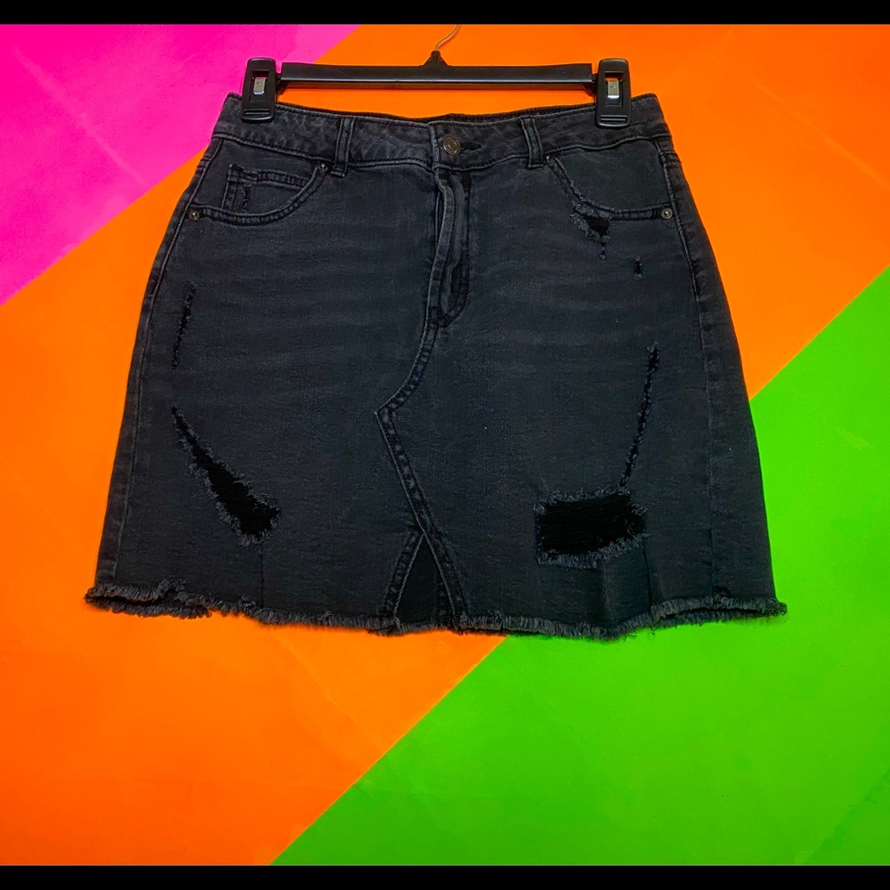 🤘 Black Jean Mini Skirt 🤘